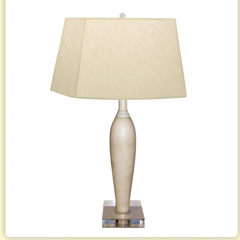 Lampe de table 26" albâtre column