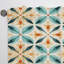 Earthy Symmetry - Rideau rétro - Velours obscurcissant - 1 panneau-107576381