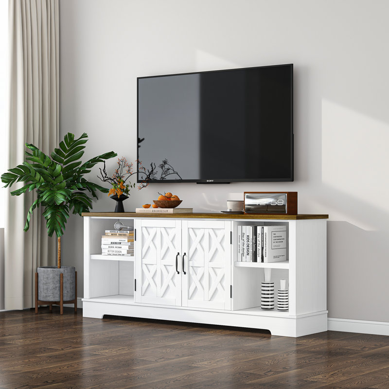 White Tv Stand For Tvs Up To 70", White
