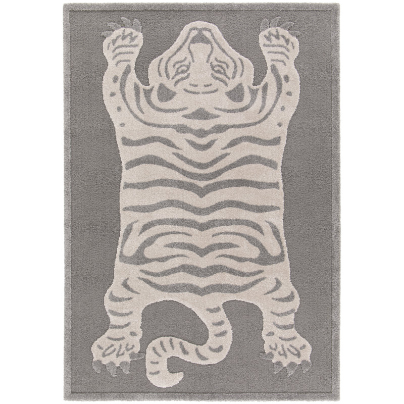 Erik Animal Print Shag Area Rug, Rectangle 80 x 150cm
