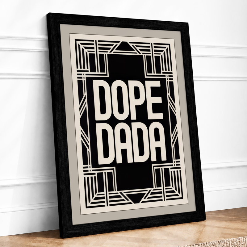 Dope Dada Art Deco - Print, Black, A3 - 42.0 x 29.7 cm