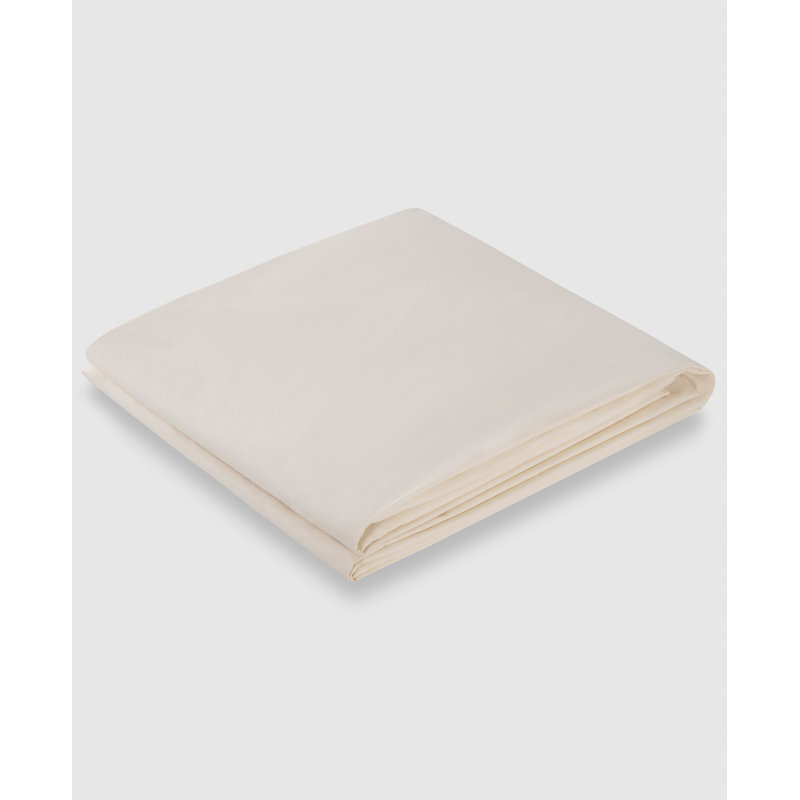 King Size Off-White Organic Cotton Mattress Protector