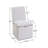 Keaton 21" Wide Modern No Assembly Upholstered Linen Side Dining Chair with Casters-800417331