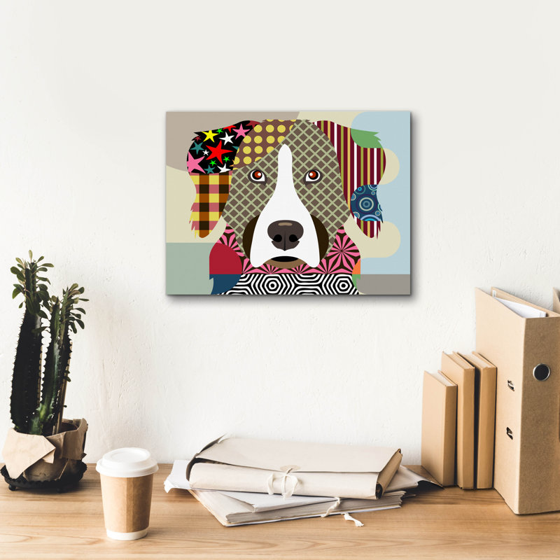 «Bernese Mountain Dog» par Lanre Adefioyue, H 12 po x l 16 po x P 0,75 po