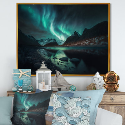 Aurore boréale «Beautiful Dancing Waves Of Light V», reproduction sur toile