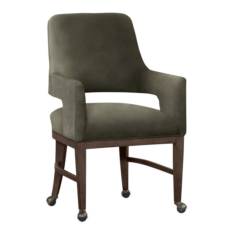 Chaise avec accoudoirs Josie, Noisette, Loden 9953