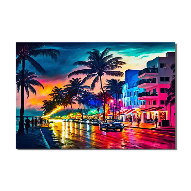 Miami Beach Holidays 3 Architecture - Art mural Miami