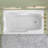 60 In. X 36 In. Rectangular Drop-In Soaking Bathtub Acrylic Bathroom Soaking Reversable Bath Tub With Handrail And Headrest In White