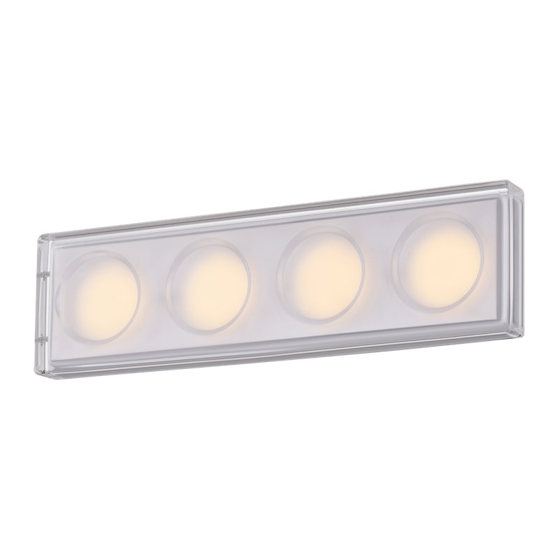 Mars 4 - Light LED Vanity Light, Black Brass, 4 Lights, 13 W