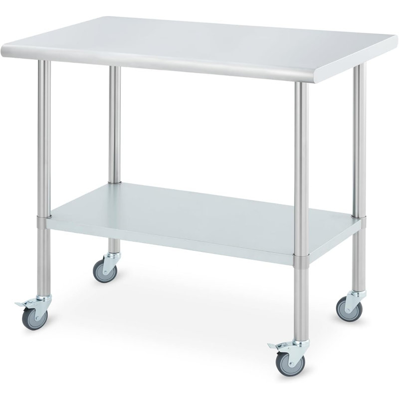 Commercial Work & Prep Table, 34" H x 48" L x 24" W