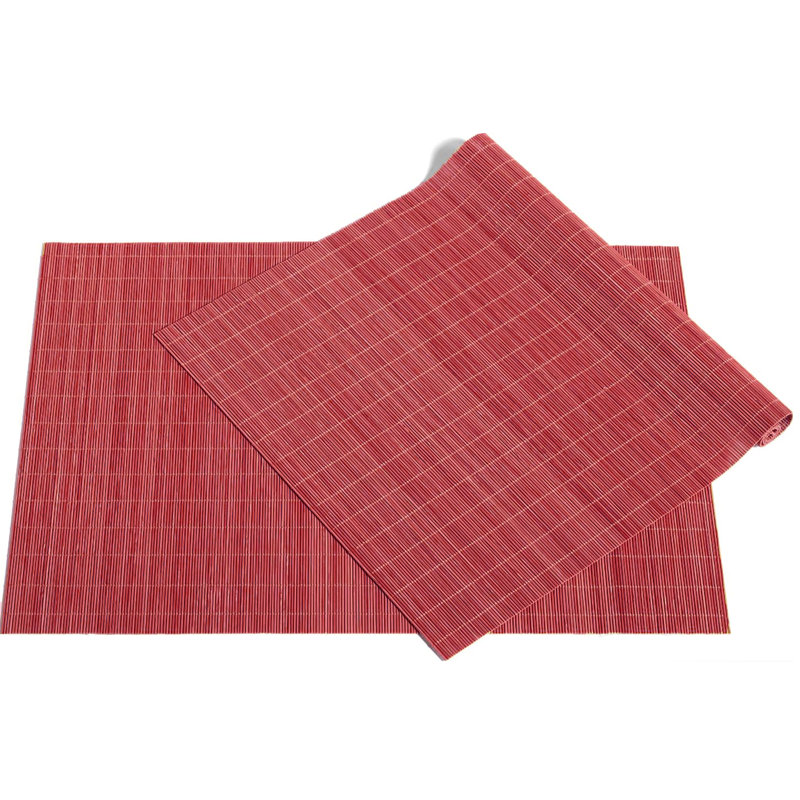 Ensemble de linge de salle à manger Aubreir, Rouge, Ensemble de 6
