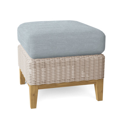 Frances Sectional Outdoor Teak Ottoman with Sunbrella Cushions -  Kingsley Bate, Composite_06441D7B-FAFA-43F1-B9D5-38DD1EF052B6_1590571457