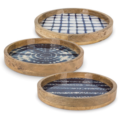 Moore Solid Wood Tray - Set of 3