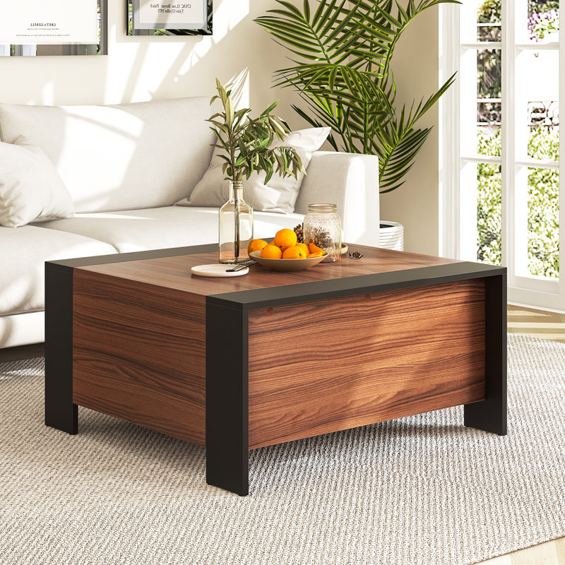Nadila Coffee Table with Storage, Brown