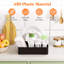 Range-assiettes en papier pour comptoir de cuisine, porte-ustensiles en plastique pour la fête, porte-ustensiles avec 7 compartiments, boîte à couverts pour couverts