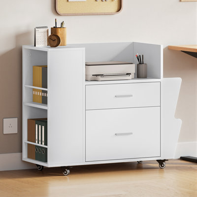 81cm Wide 2 -Drawer Mobile File Cabinet