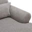 Chaise longue rembourrée avec dossier réglable