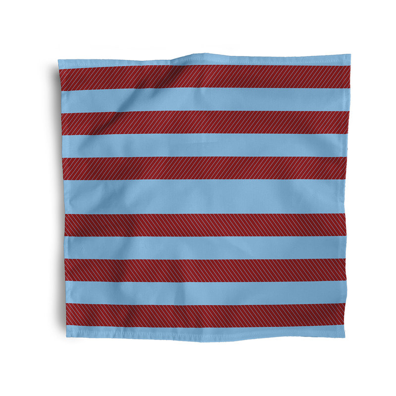 Jaoquim Bold Stripes Napkins, Red