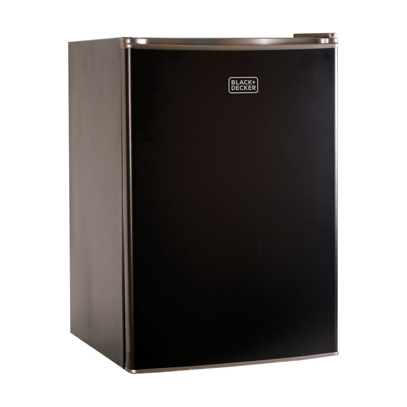 Black 2.5 Cu Ft Compact Refrigerator with Freezer