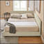 Structure de lit capitonnée rembourrée, structure de canapé-lit avec dossier et accoudoirs confortables, lit pour chambre à coucher, salon, velours-249554085