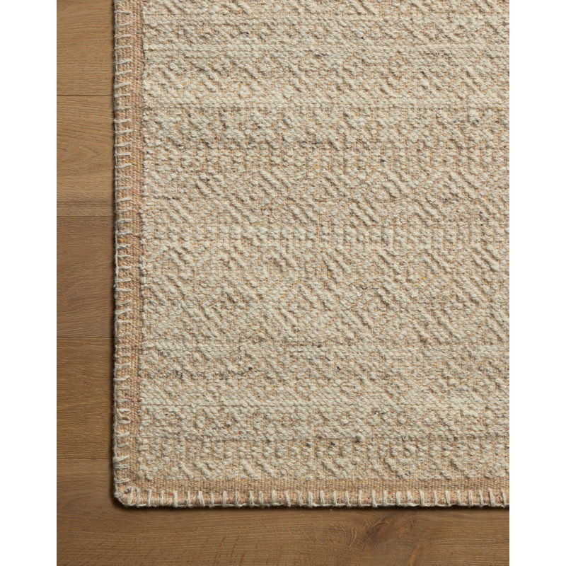 Tapis ivoire / taupe Amber Lewis x Loloi Bowie, Rectangle 5 pi 6 po x 8 pi 6 po