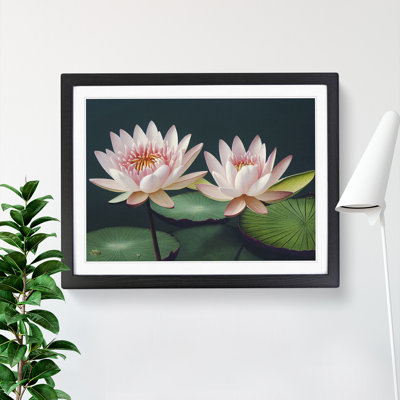 XH1022-7513X Riveting Water Lily Flowers 1 Piece Single Picture Frame Painting