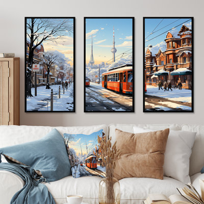 Toronto City In Winter I - City Toronto Wall Art