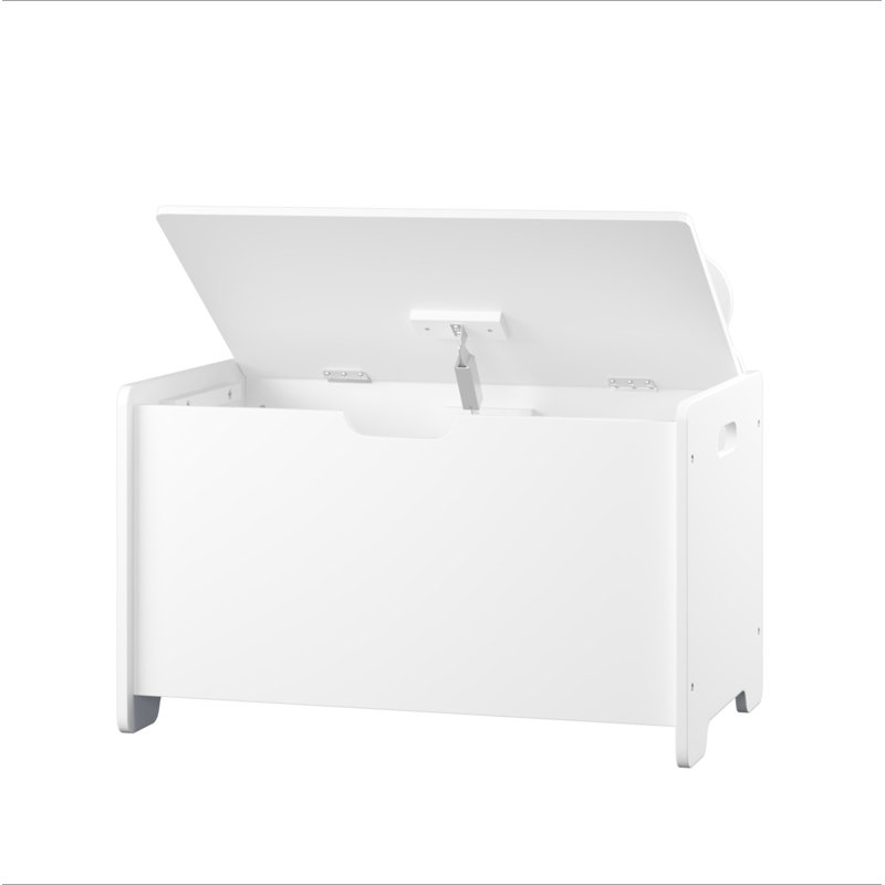 Boîte à jouets pour enfants, coffre de rangement en bois pour enfants avec couvercle à charnières de sécurité pour enfants de 2 ans et plus