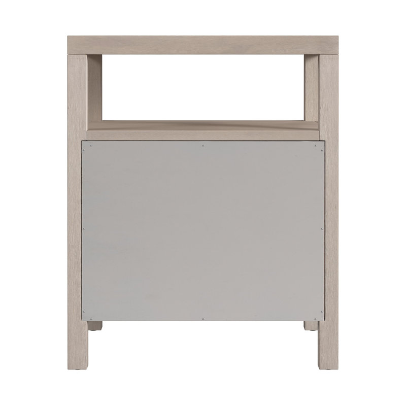 Nora 2-Drawer Nightstand, Antique Taupe