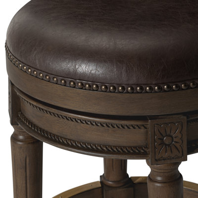 Maven Lane Pullman Backless Swivel Kitchen Stool with Upholstery Seat