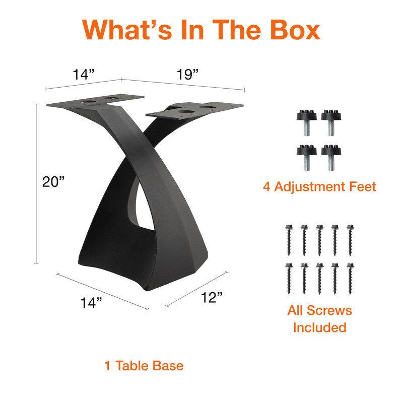  Base de table de bout Tulipe