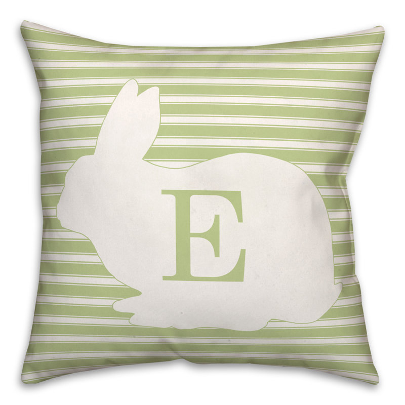 Striped Reversible Throw Pillow, E