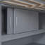 Lit mezzanine double avec bureau et tablette-543575352