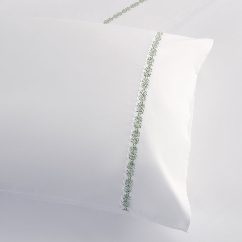 Ensemble de draps Laurel, Ensemble de draps pour grand lit + un drap-housse , Vert fougère