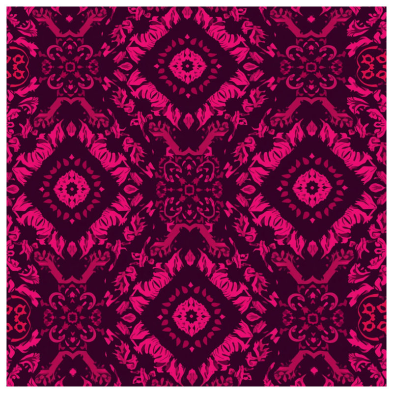 Pink Ornate Damask Comforter, Twin Extra Long