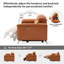 Canapé inclinable électrique en cuir véritable 85,25 po Niyam-692379321