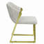 Chaise d'intérieur, deux chaises d'appoint rembourrées avec pieds en acier inoxydable