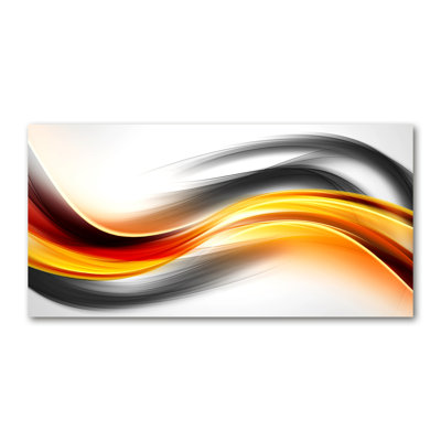 Waves Abstraction - Wrapped Canvas Print