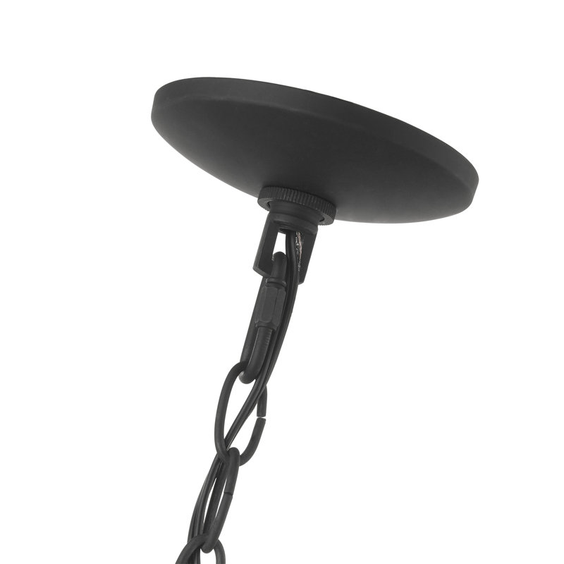 Analycia 3 - Light Steel Dimmable Chandelier