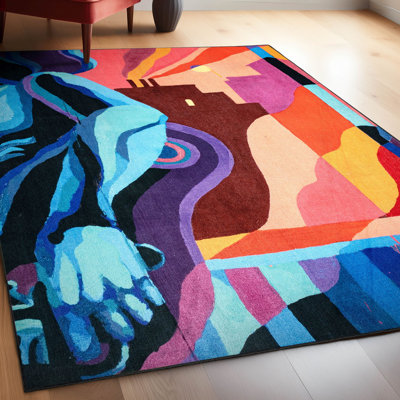 Well Woven x Misha Tyutyunik The Sunday Jungle Collection Aubade Abstract Multi Area Rug