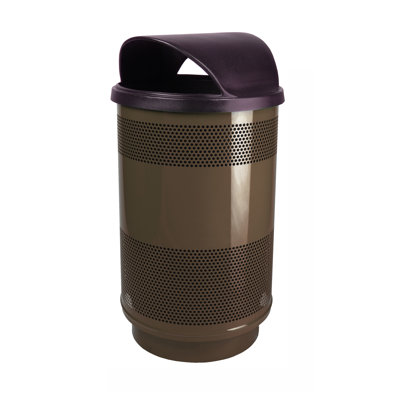 Poubelle 55 gallons Stadium Series Perforated Metal