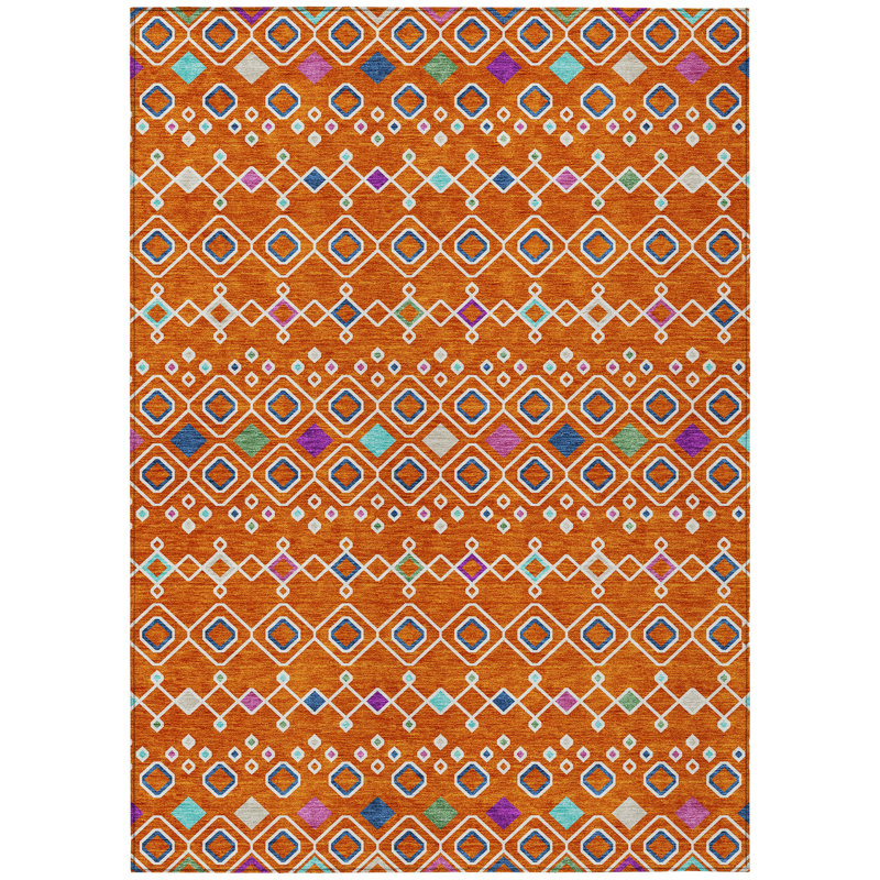 Aleighna Area Rug with Non-Slip Backing, Rectangle 1'8" x 2'6"