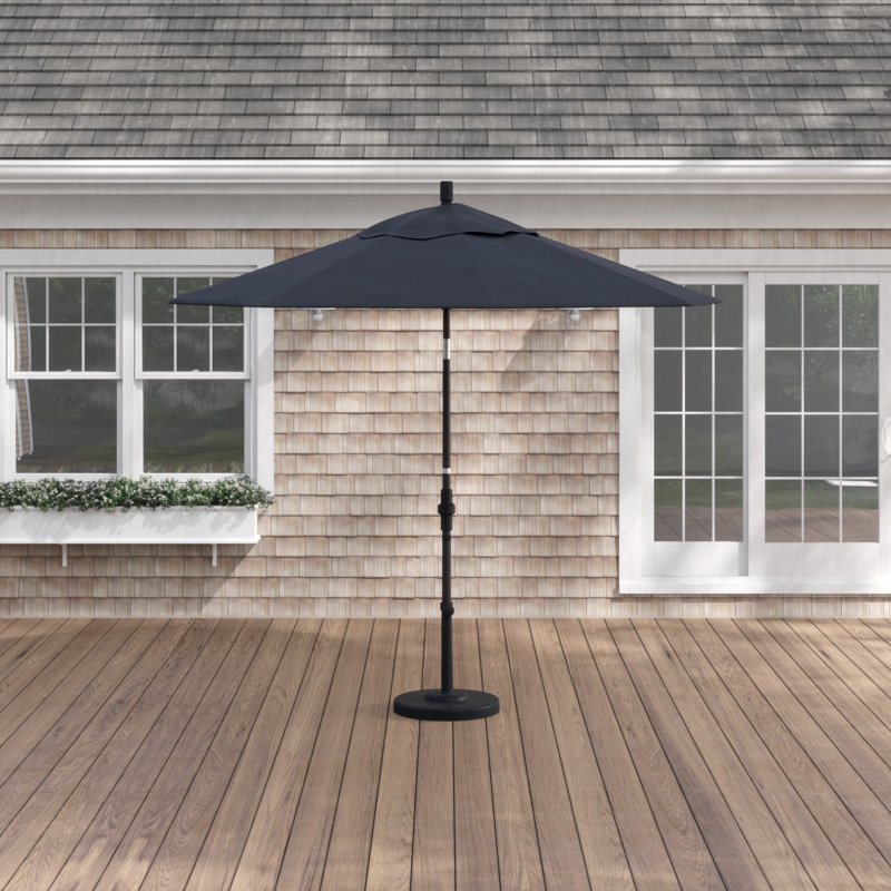 Parasol 9" Market, Tissu performance noir, Matted Black