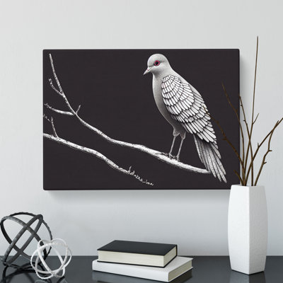Alluring Dove Bird - Wrapped Canvas Print