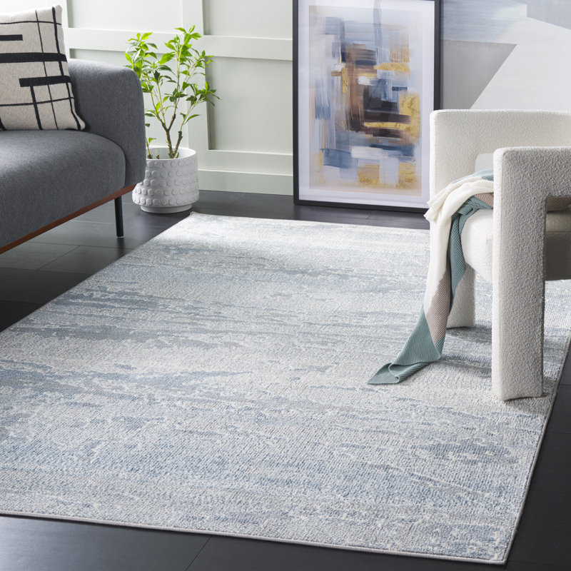 Kionne Performance Performance Abstract Rug, Rectangle 5'3" x 7'6"