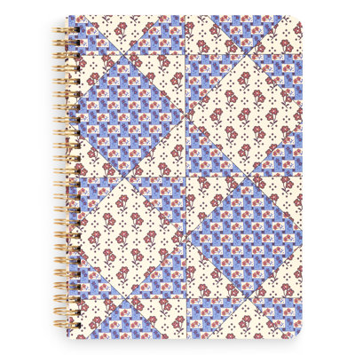 Small Spiral Notebook, Rachel Ditsy Patchwork