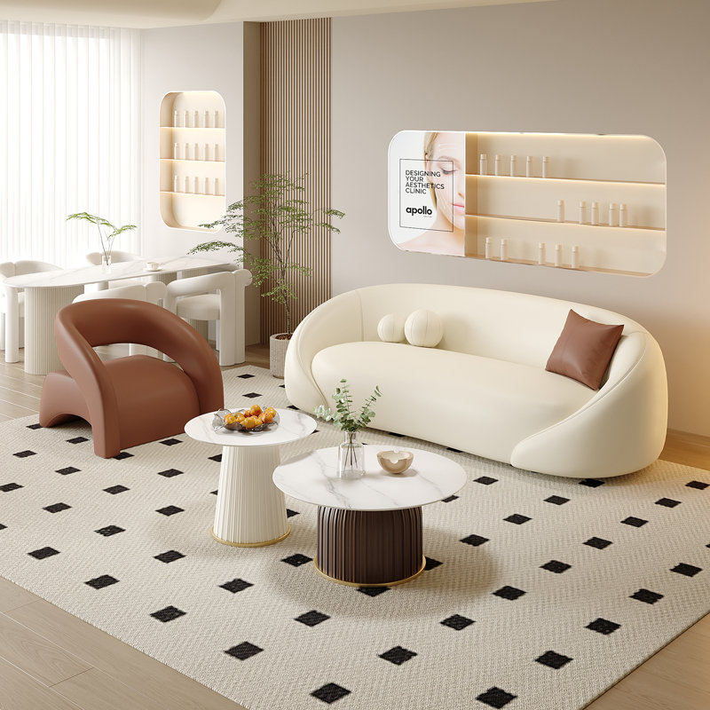 Modern Simple Cream-style Off-white Sofa