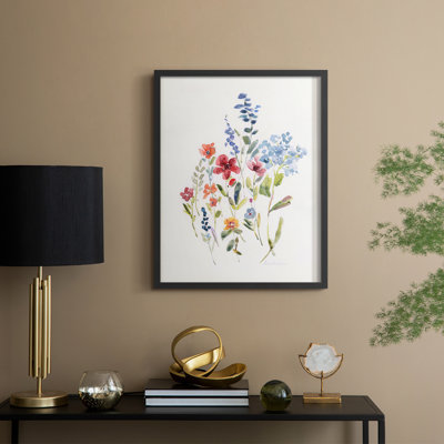 «Spring Flower Garden I», reproduction encadrée - bois massif