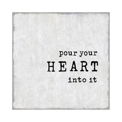 Pour Your Heart by Jamie MacDowell - Wrapped Canvas Print