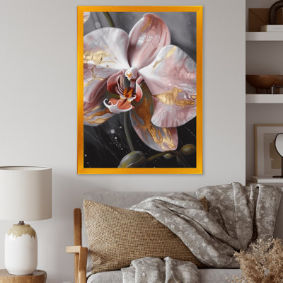 Orchidées roses exquises - imprimé